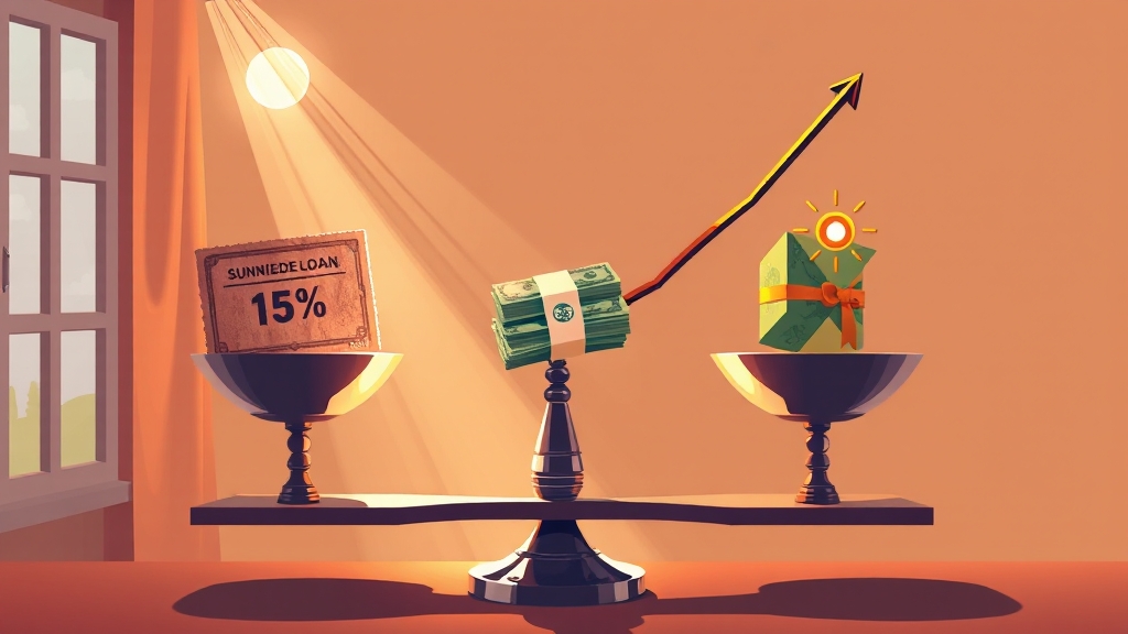 대출 한도와 금리는 어떻게 결정될까? (illustration 스타일)