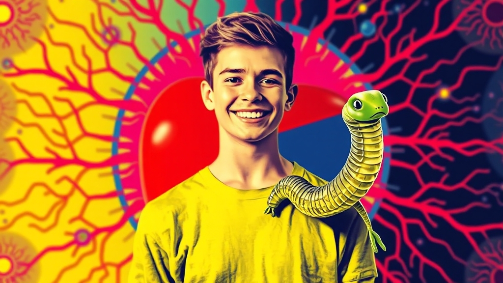 굼벵이, 면역력에 정말 좋을까? (popart 스타일)