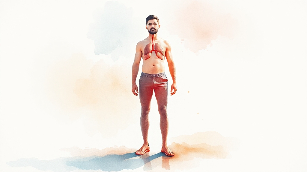 실데나필의 주요 효능 (watercolor 스타일)