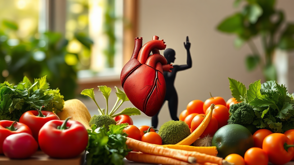 심혈관 질환, 생활 습관 개선! (realistic 스타일)