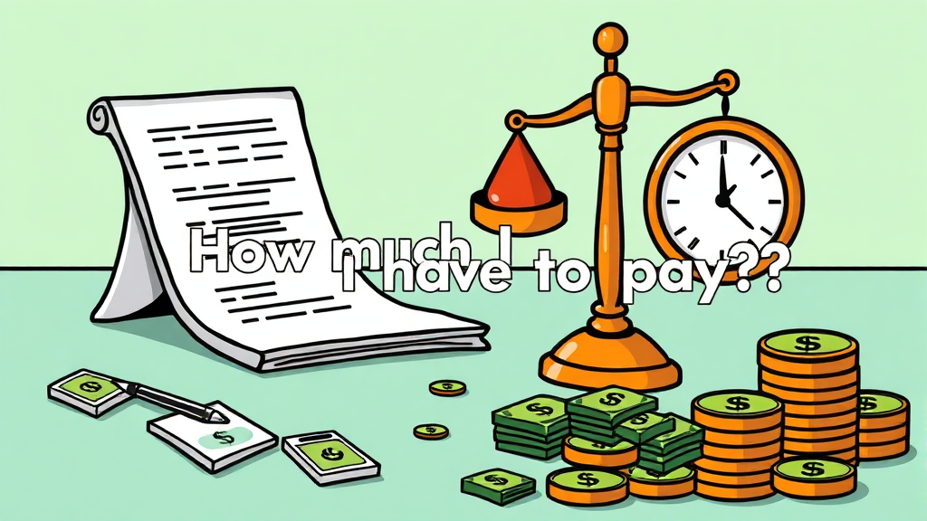 위약금, 얼마를 내야 할까? (cartoon 스타일)