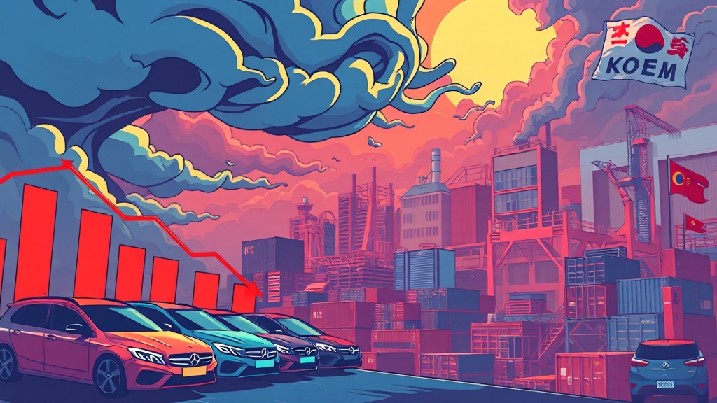 미국 관세, 얼마나 영향 미치나? (cartoon 스타일)