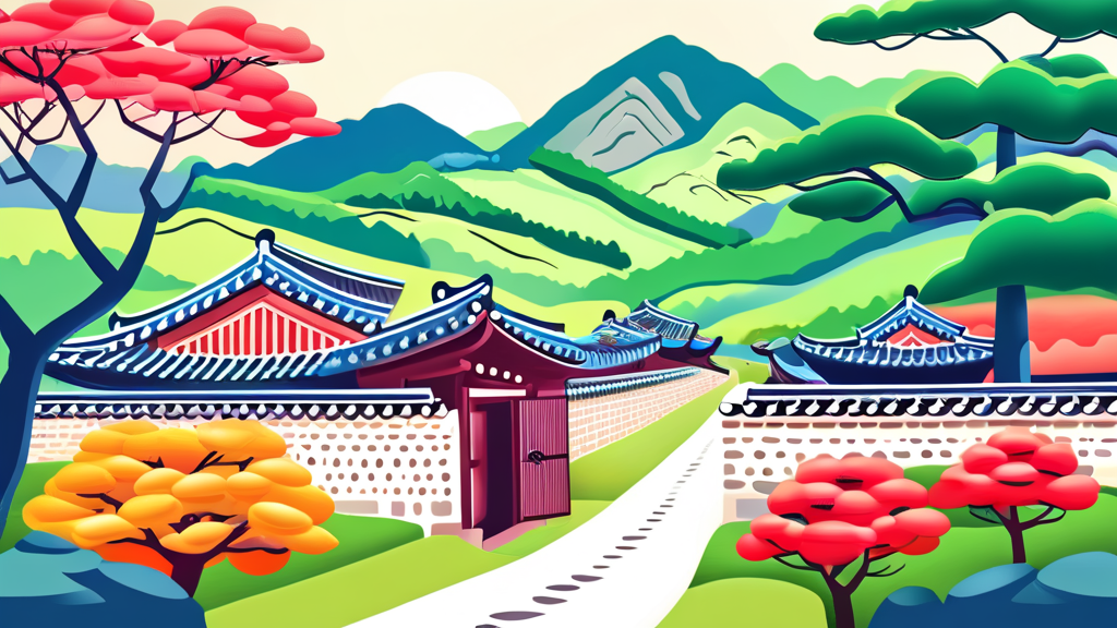 문경 여행의 핵심: 역사와 자연, 그리고 특별한 체험 (illustration 스타일)