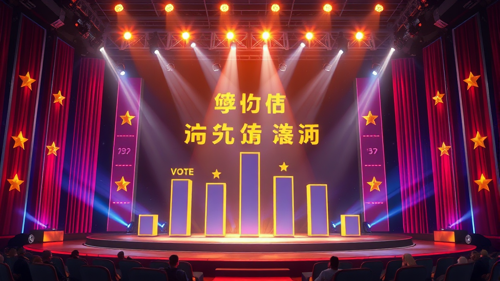 대국민 응원 투표 결과 및 순위 변동 요인 (realistic 스타일)