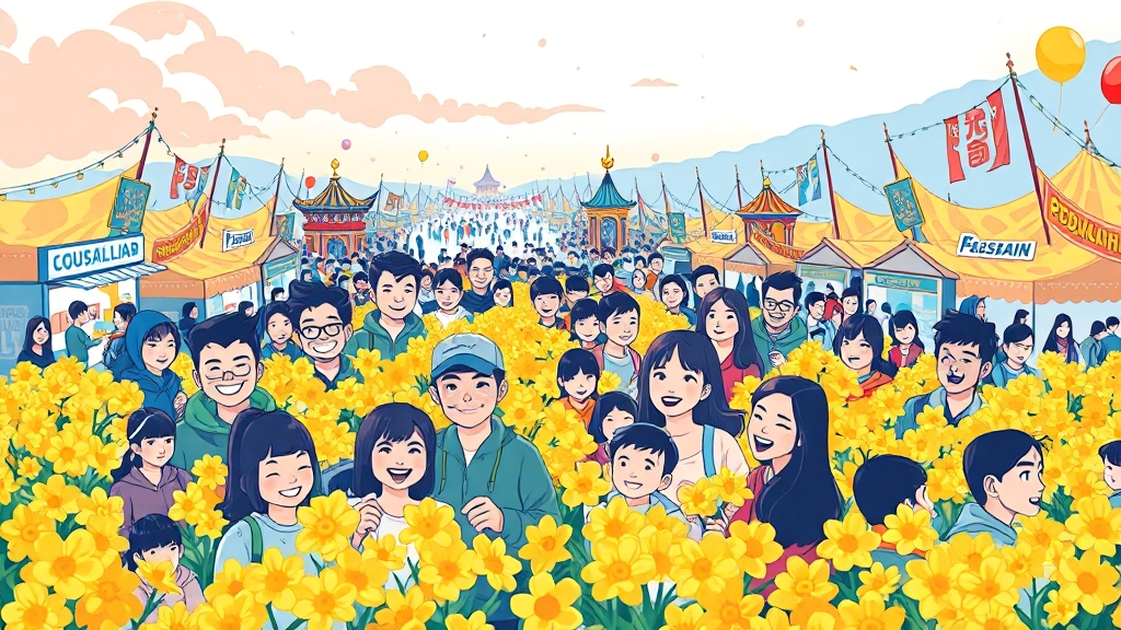 축제 성공 & 실패 사례 분석 (cartoon 스타일)