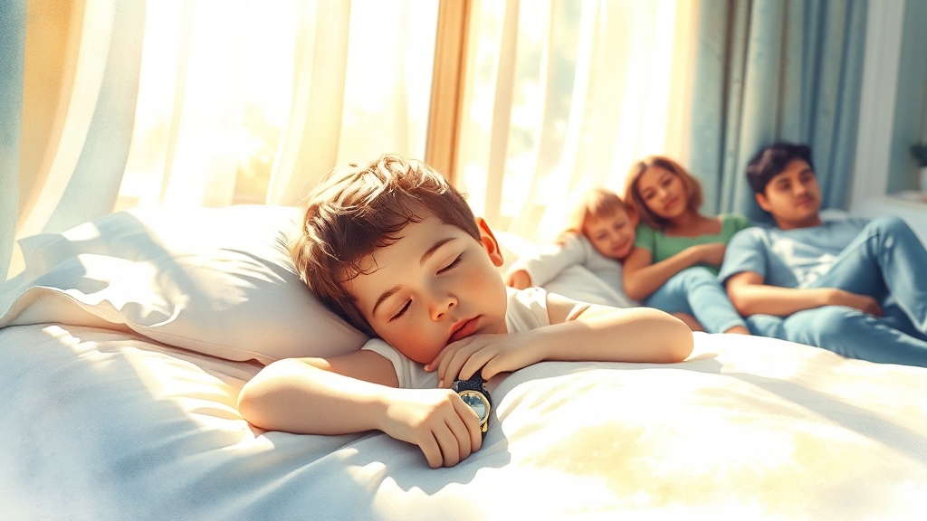 출발 전 수면 패턴 조절 (watercolor 스타일)