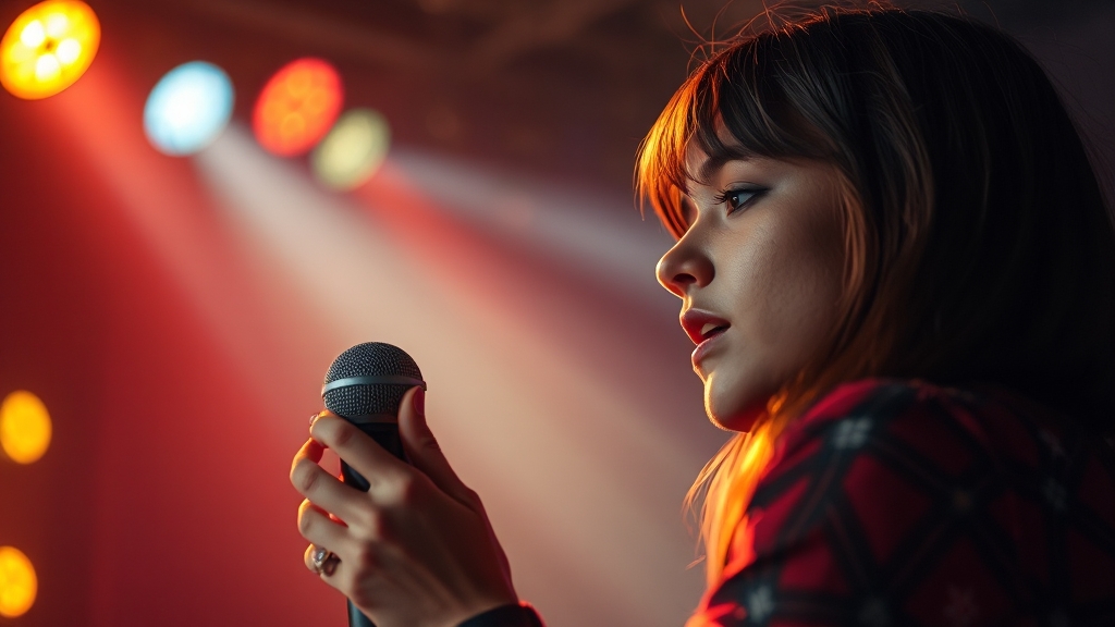 음악 산업 트렌드 분석 (realistic 스타일)