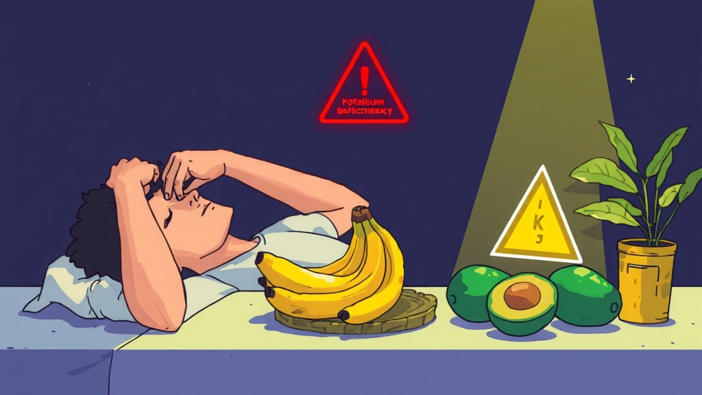 칼륨 부족, 어떤 증상이? (illustration 스타일)