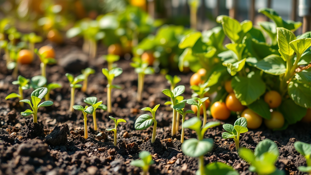 씨앗부터 모종까지: 4월 채소 재배 핵심 정보 (realistic 스타일)