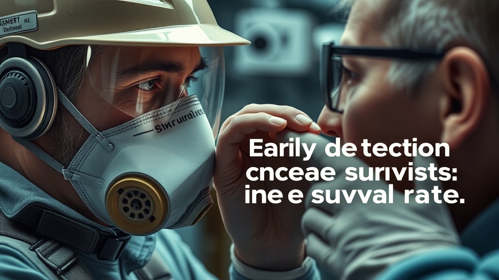 부비동암 예방 및 조기 발견 (realistic 스타일)