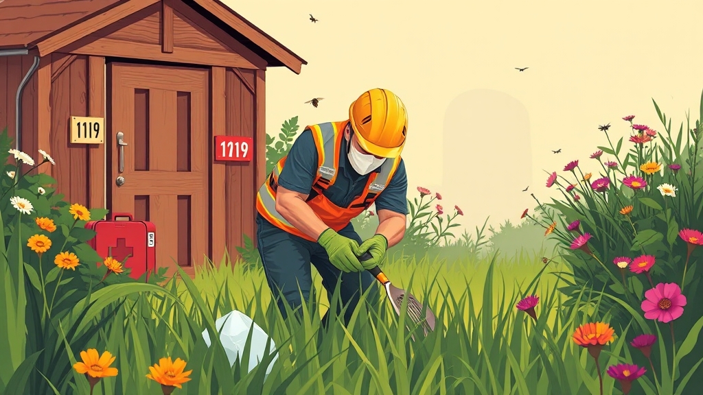 안전사고 예방, 잊지 마세요! (illustration 스타일)