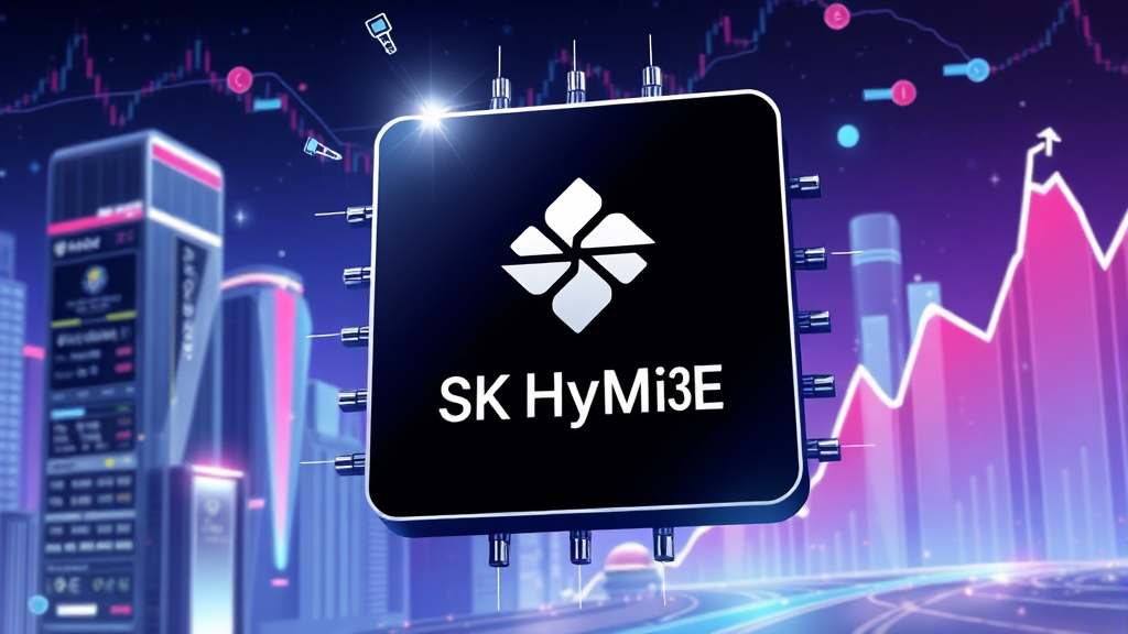 HBM 선점 효과와 주가 상승 (illustration 스타일)