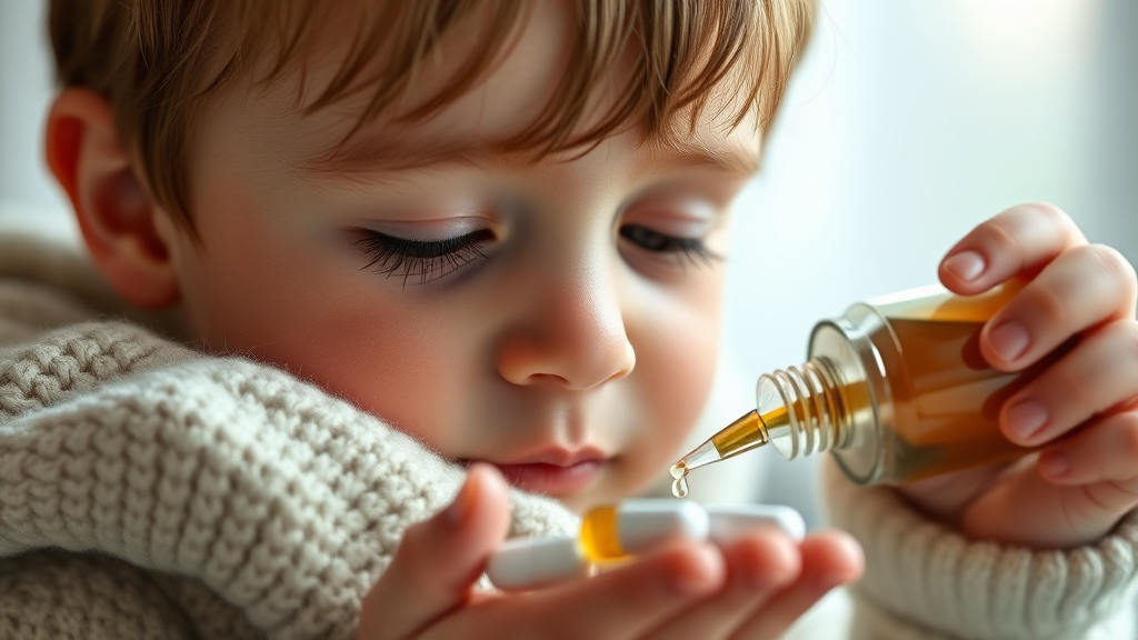 타미플루: 경구약 vs 수액 (realistic 스타일)