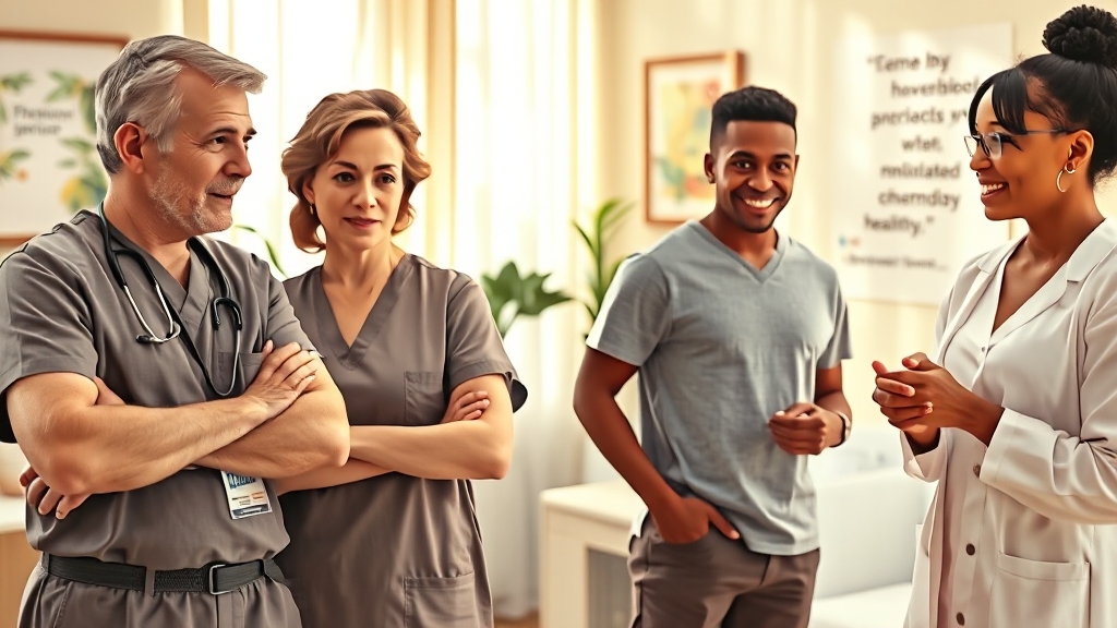 항암/호르몬 치료 부작용 관리 (realistic 스타일)