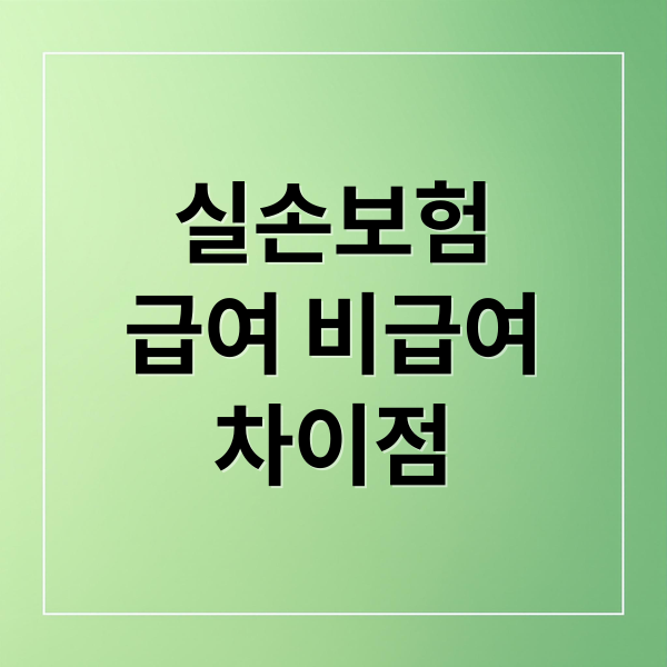 실손보험
급여 비급여
차이점 (실손보험 청구 항목 급여 비급여)