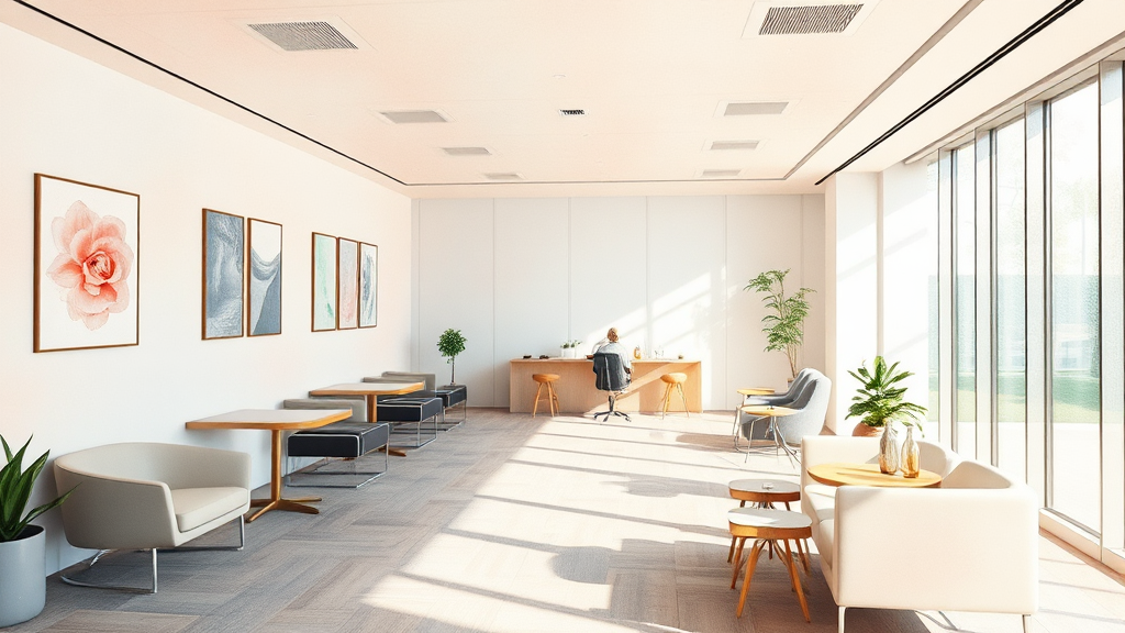 광양마동점 오픈: 시설, 서비스, 그리고 특별 이벤트 (watercolor 스타일)