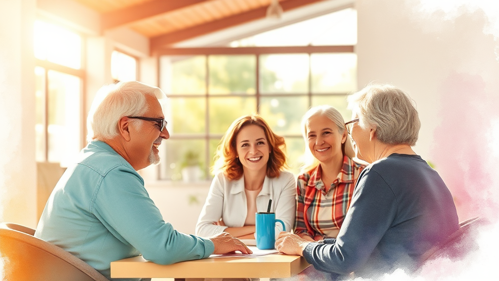 나에게 맞는 복지 혜택 확인하는 방법 (watercolor 스타일)