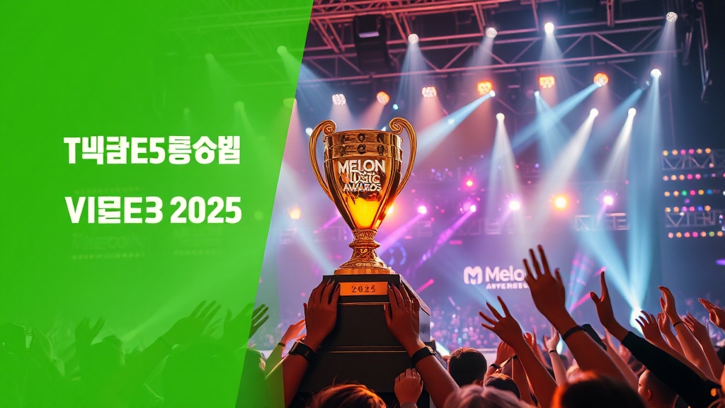 MMA 2025 투표 안내 (realistic 스타일)