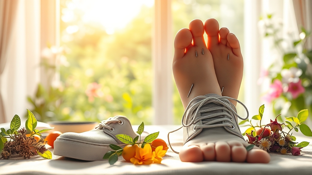 발목 충돌 증후군 보조 요법 (realistic 스타일)