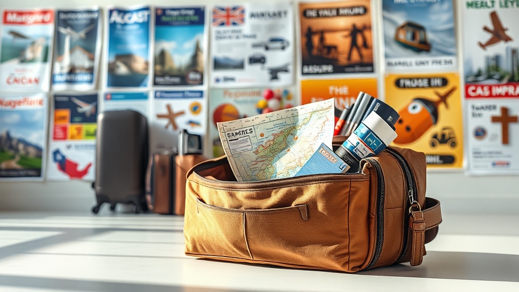 여행 스타일에 맞는 보험 상품 고르기 (realistic 스타일)