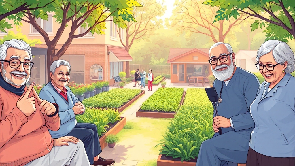 시설 및 서비스 안내 (cartoon 스타일)