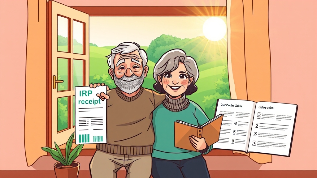 IRP 수령 방법은? (cartoon 스타일)