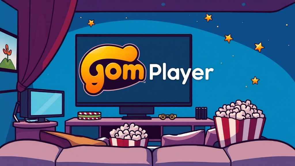 곰플레이어 다운로드 및 설치 (cartoon 스타일)