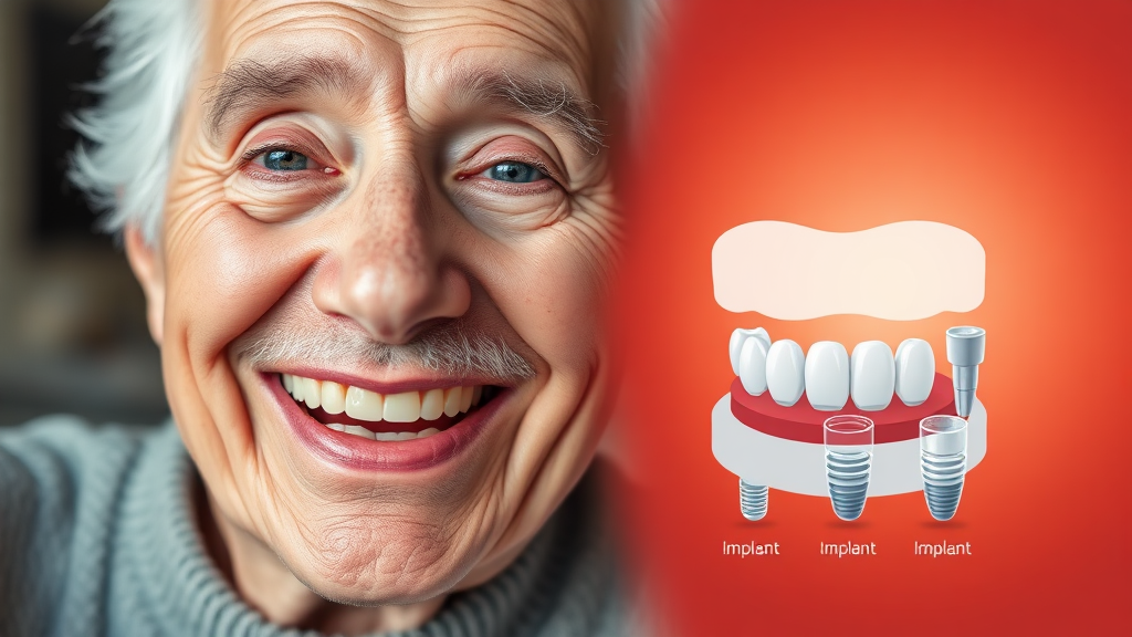 노인 임플란트 및 틀니 지원금: 무엇을 지원하나요? (realistic 스타일)