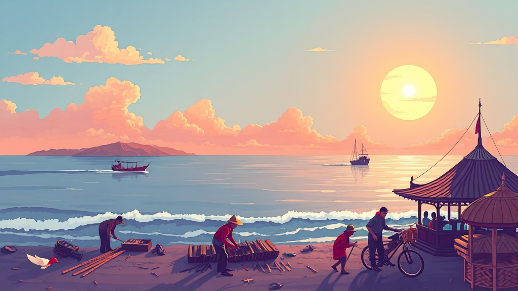 남해군 공공근로 및 고용센터 정보 (illustration 스타일)