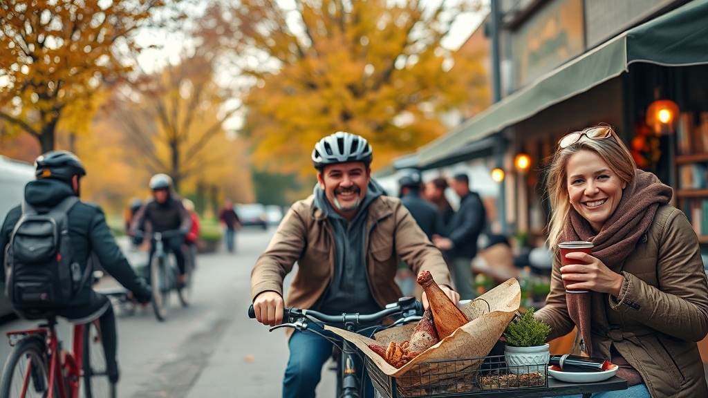 여행 후 맛집 탐방 (realistic 스타일)