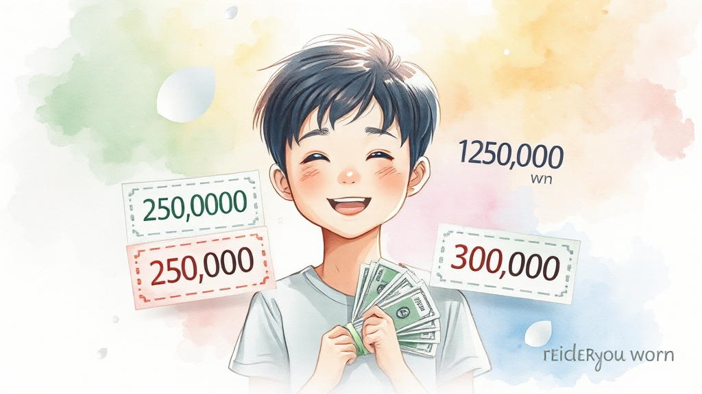 누가 얼마나 받을 수 있나? (watercolor 스타일)