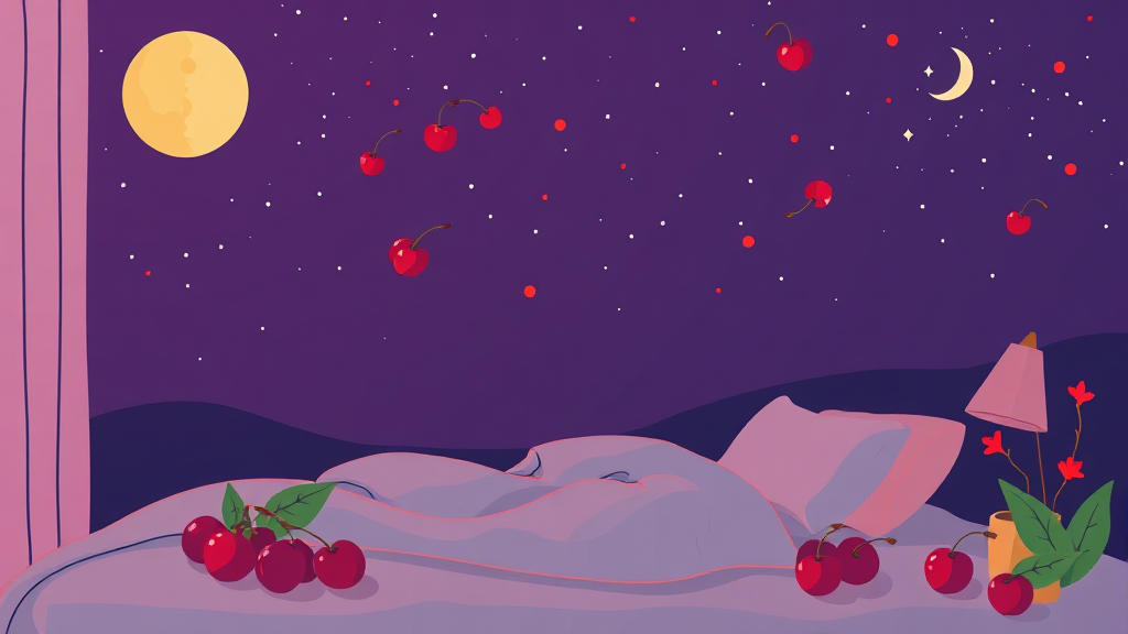 식물성 멜라토닌이란? (illustration 스타일)