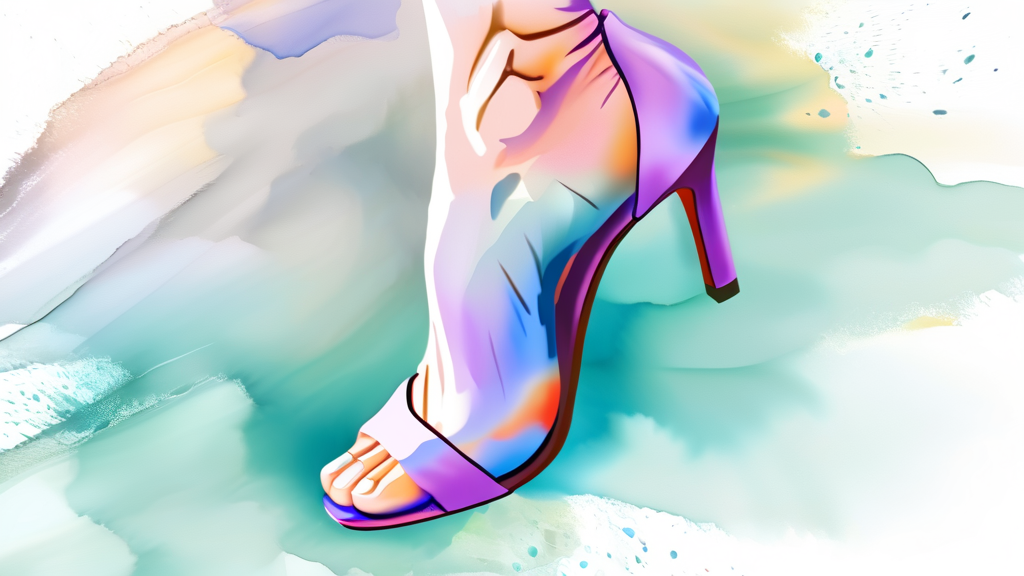 족저근막염과 함께 찾아오는 발 관련 질환 (watercolor 스타일)