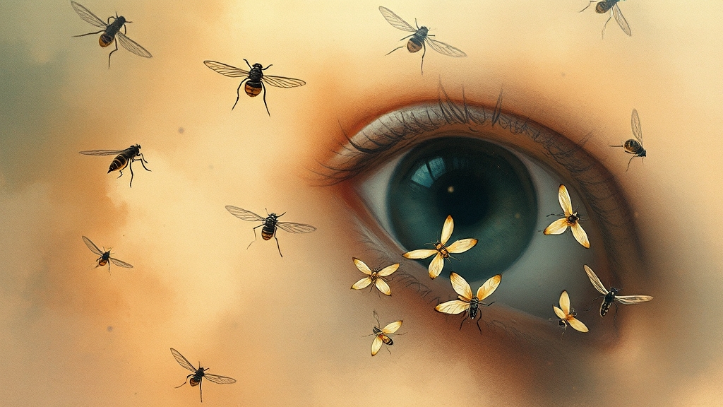 비문증이란? (watercolor 스타일)