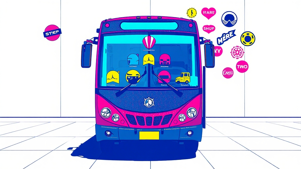 고잉버스 가입부터 이용까지 단계별 안내 (popart 스타일)