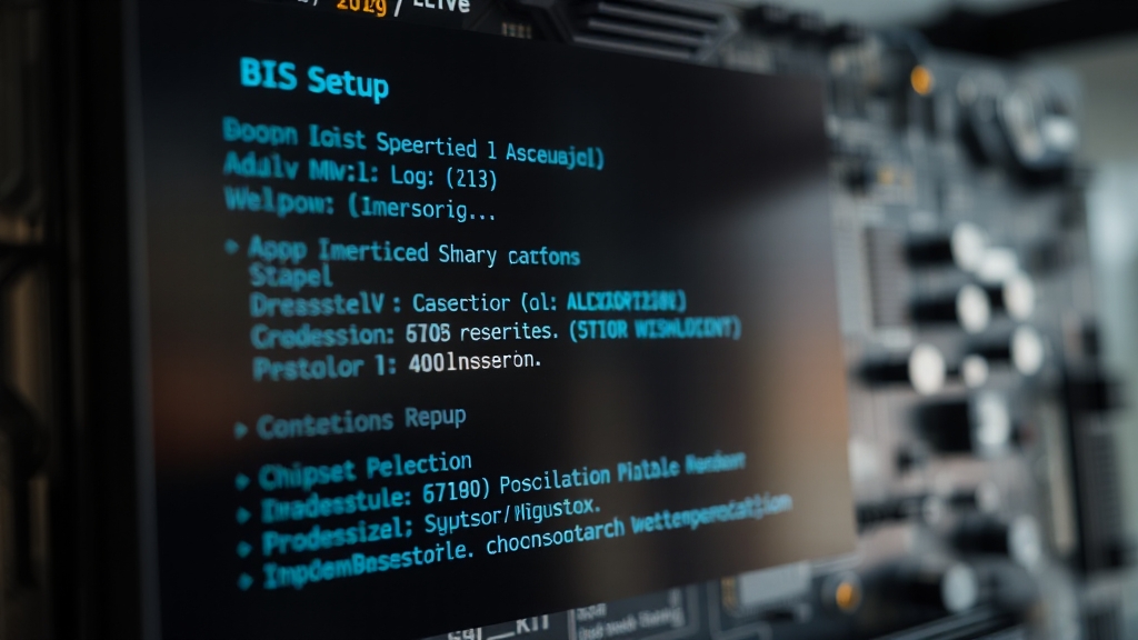 BIOS/UEFI 설정 확인 (realistic 스타일)