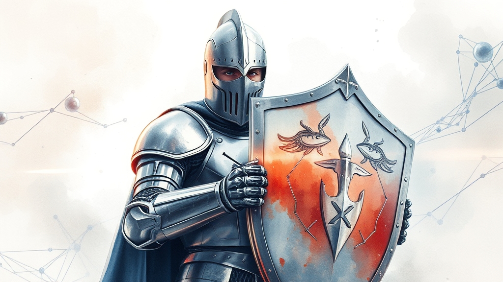 기술적 방어 전략: 도메인 & 이메일 차단 (watercolor 스타일)