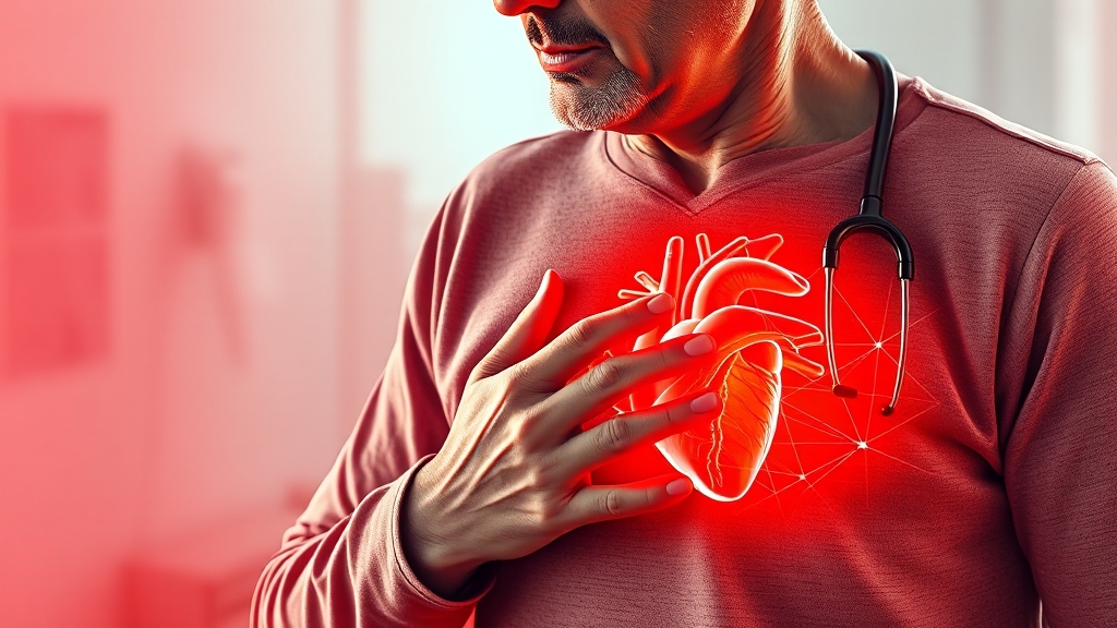 심근경색, 왜 위험할까요? (realistic 스타일)