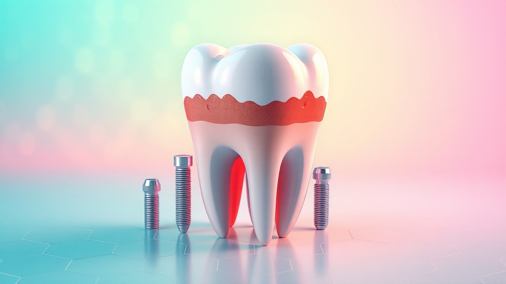 흔들리는 치아 치료 방법 (illustration 스타일)