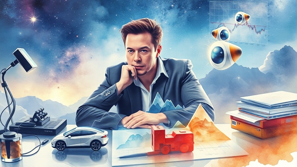 테슬라 주가 변동 요인 및 투자 전략 (watercolor 스타일)