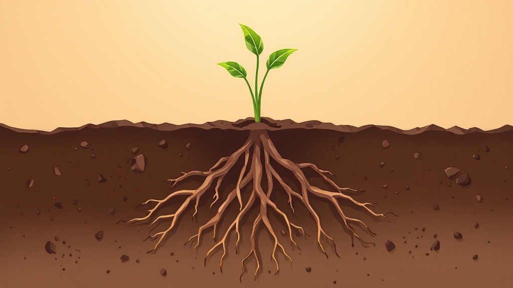 삽목 성공을 위한 토양 환경 조성 (illustration 스타일)