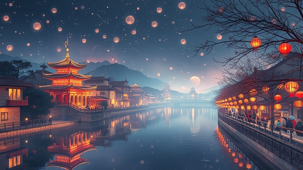 2025 진주유등축제 개요 (watercolor 스타일)