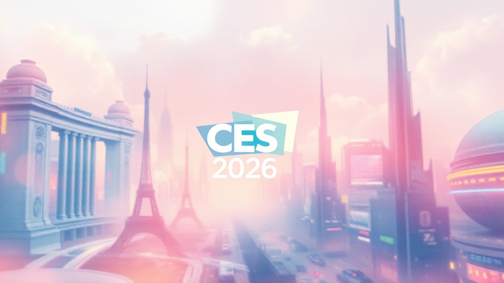 CES 2026 혁신상의 의미와 영향 (watercolor 스타일)
