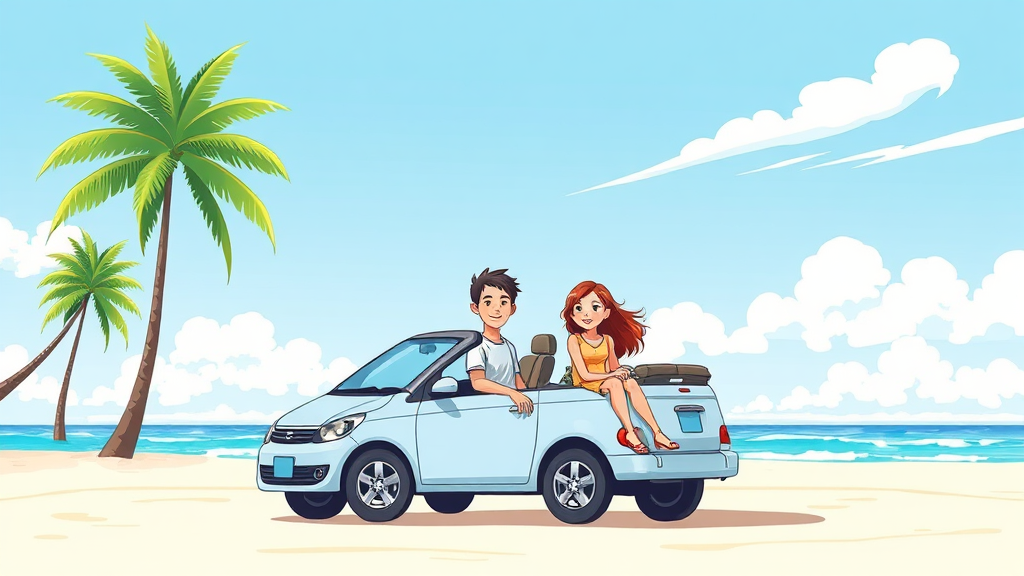 오키나와 여행 준비 핵심 가이드 (illustration 스타일)