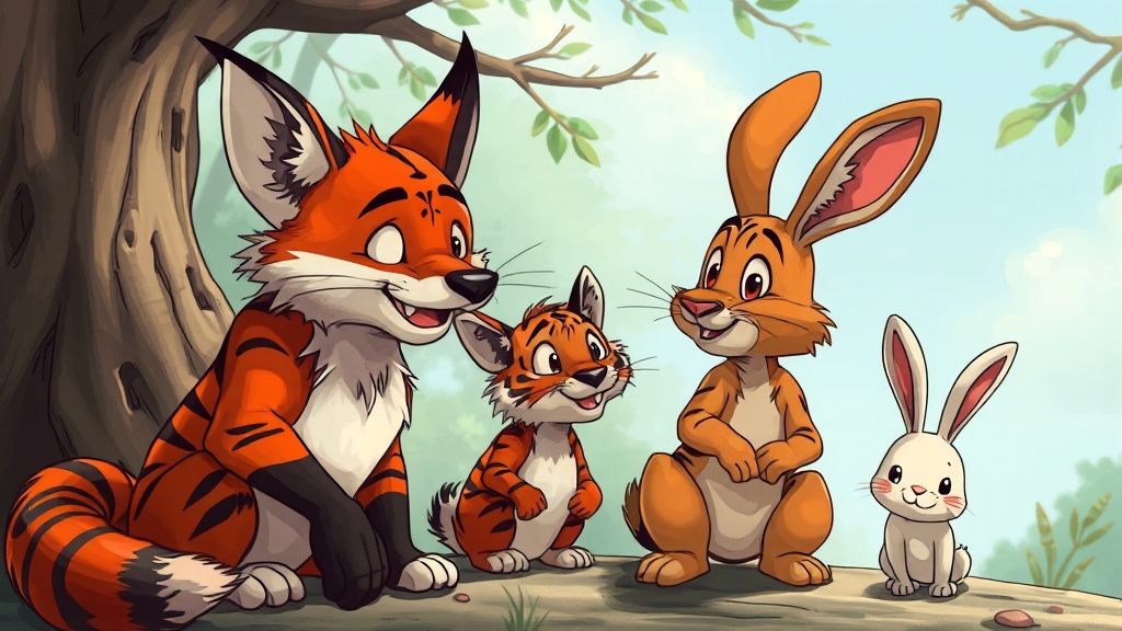 여우 속담: 상황별 예시 (realistic 스타일)