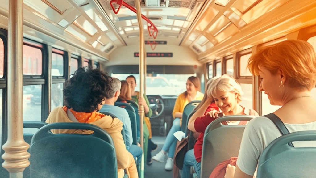 버스요금 할인 종류 (watercolor 스타일)