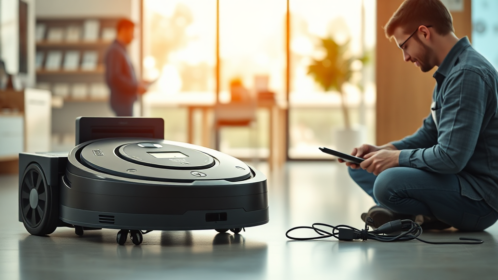 에코백스 AS 서비스센터 찾기 및 방문 준비 (realistic 스타일)