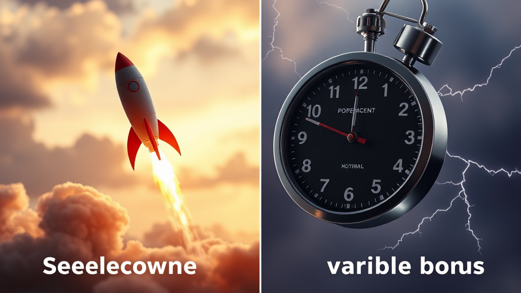 목표 vs 성과: 핵심 차이 비교 (realistic 스타일)