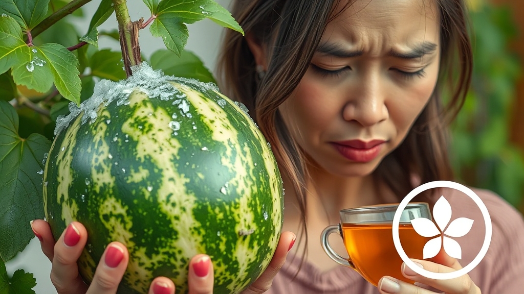 동과 섭취 시 주의사항 (realistic 스타일)