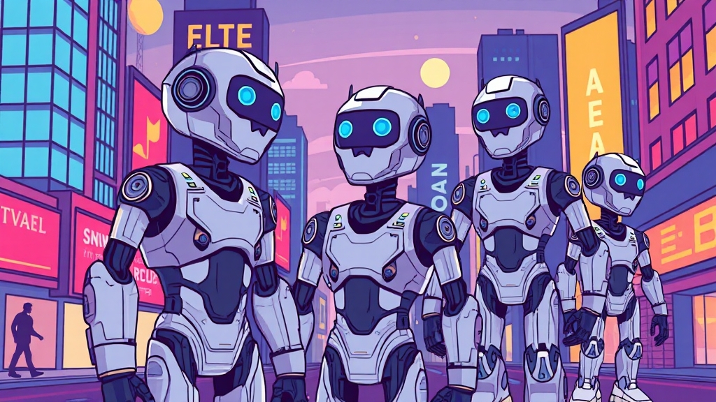 휴머노이드 로봇 ETF 투자 배경 (cartoon 스타일)